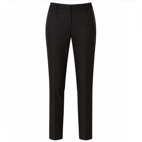Banana Republic Pants - NWT Banana Republic Black Sequin Tuxedo Stripe Pants